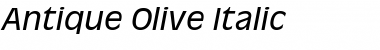 Download Antique Olive Italic Font Title Preview