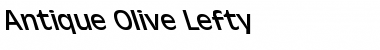 Download Antique-Olive Lefty Regular Font Title Preview