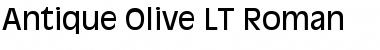 Download AntiqueOlive LT Roman Regular Font Title Preview