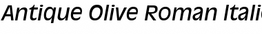 Download Antique Olive Roman Italic Font Title Preview
