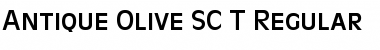 Download Antique Olive SC T Regular Font Title Preview
