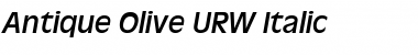 Download Antique Olive Regular Italic Font Title Preview
