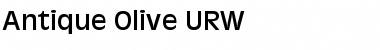 Download Antique Olive Regular Font Title Preview