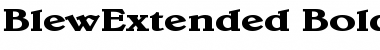 Download BlewExtended Bold Font Title Preview