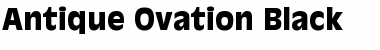 Download Antique Ovation Black Regular Font Title Preview