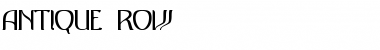 Download Antique Row Normal Font Title Preview