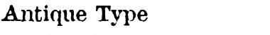 Download Antique Type Regular Font Title Preview