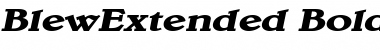 Download BlewExtended BoldItalic Font Title Preview