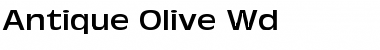 Download Antique-Olive Wd Regular Font Title Preview