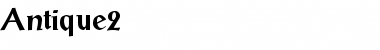 Download Antique2 Regular Font Title Preview