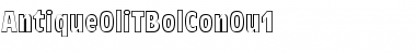 Download AntiqueOliTBolConOu1 Regular Font Title Preview