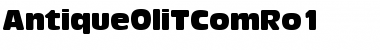 Download AntiqueOliTComRo1 Regular Font Title Preview