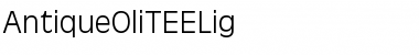Download AntiqueOliTEELig Regular Font Title Preview