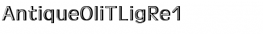 Download AntiqueOliTLigRe1 Regular Font Title Preview