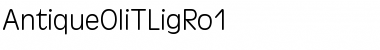 Download AntiqueOliTLigRo1 Regular Font Title Preview