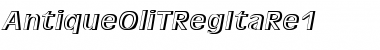 Download AntiqueOliTRegItaRe1 Regular Font Title Preview