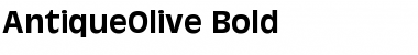 Download AntiqueOlive Bold Font Title Preview
