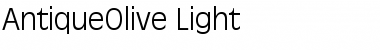 Download AntiqueOlive Light Font Title Preview