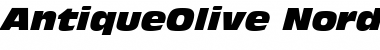 Download AntiqueOlive NordItalic Font Title Preview