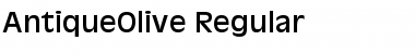 Download AntiqueOlive Regular Font Title Preview