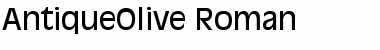 Download AntiqueOlive Roman Font Title Preview