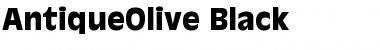 Download AntiqueOlive-Black Black Font Title Preview