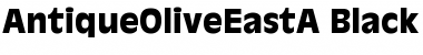 Download AntiqueOliveEastA-Black Black Font Title Preview