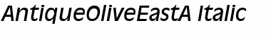 Download AntiqueOliveEastA RomanItalic Font Title Preview