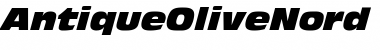 Download AntiqueOliveNord RomanItalic Font Title Preview