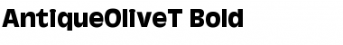 Download AntiqueOliveT Bold Font Title Preview