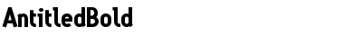 Download AntitledBold Regular Font Title Preview