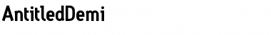 Download AntitledDemi Regular Font Title Preview