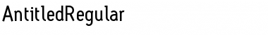 Download AntitledRegular Regular Font Title Preview