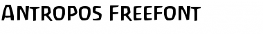 Download Antropos Freefont Font Title Preview
