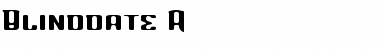 Download Blinddate A Font Title Preview