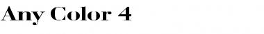 Download Any Color 4 Regular Font Title Preview