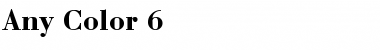 Download Any Color 6 Bold Font Title Preview