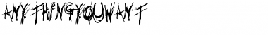 Download Anything You Want Regular Font Title Preview