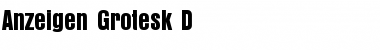 Download Anzeigen Grotesk D Regular Font Title Preview