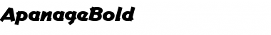 Download ApanageBold Regular Font Title Preview