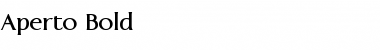 Download Aperto Bold Font Title Preview