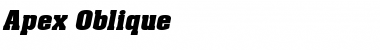 Download Apex Oblique Font Title Preview