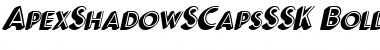 Download ApexShadowSCapsSSK BoldItalic Font Title Preview