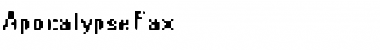 Download ApocalypseFax Regular Font Title Preview