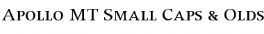 Download Apollo MT Regular Font Title Preview