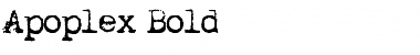 Download Apoplex Bold Font Title Preview