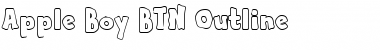 Download Apple Boy BTN Outline Regular Font Title Preview