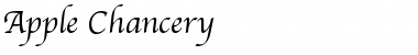 Download Apple Chancery Regular Font Title Preview