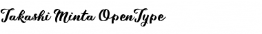 Download Takashi Minta Takashi Minta Font Title Preview