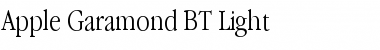 Download Apple Garamond BT Light Font